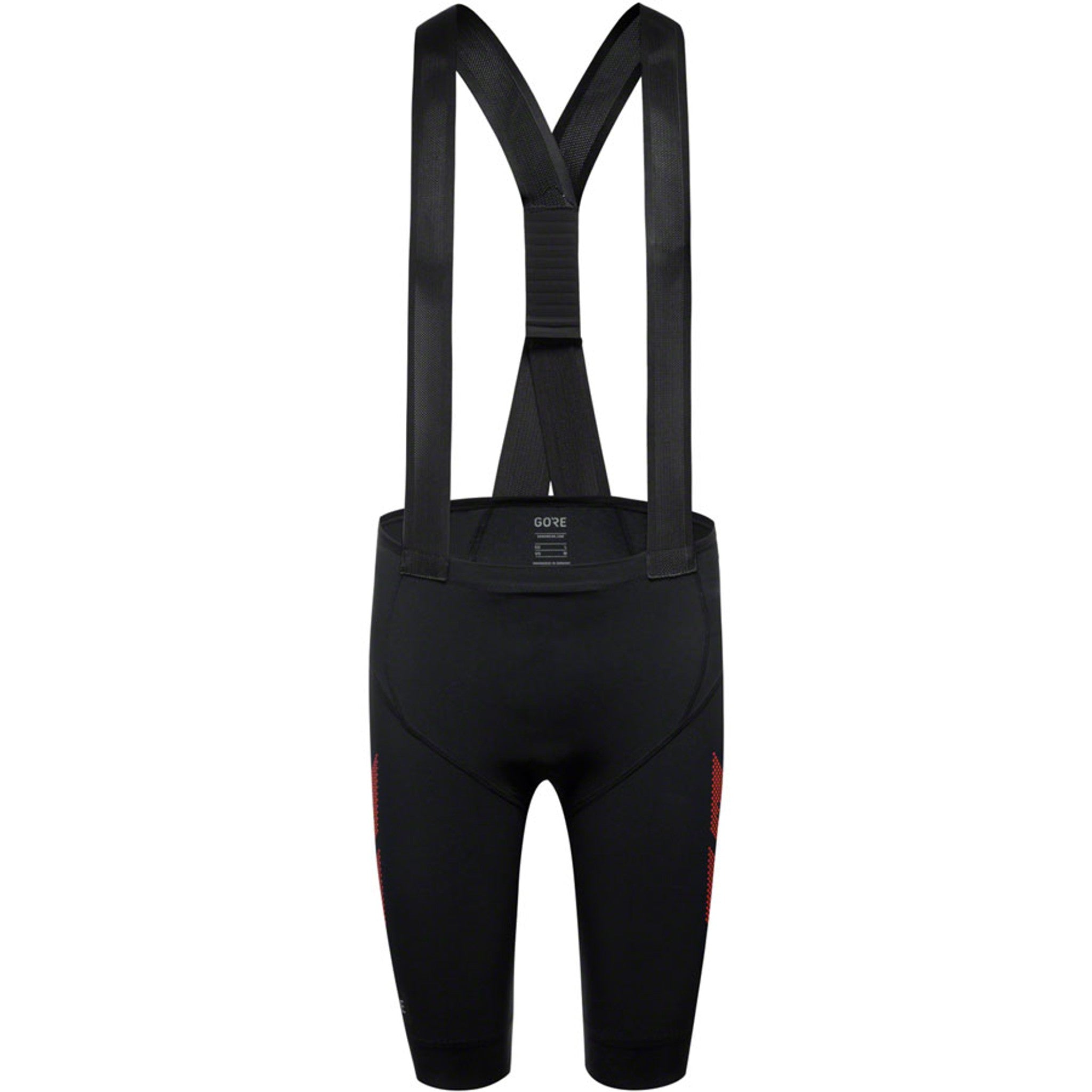 Transition Bib Shorts + - Black/Fireball, Men's, Small