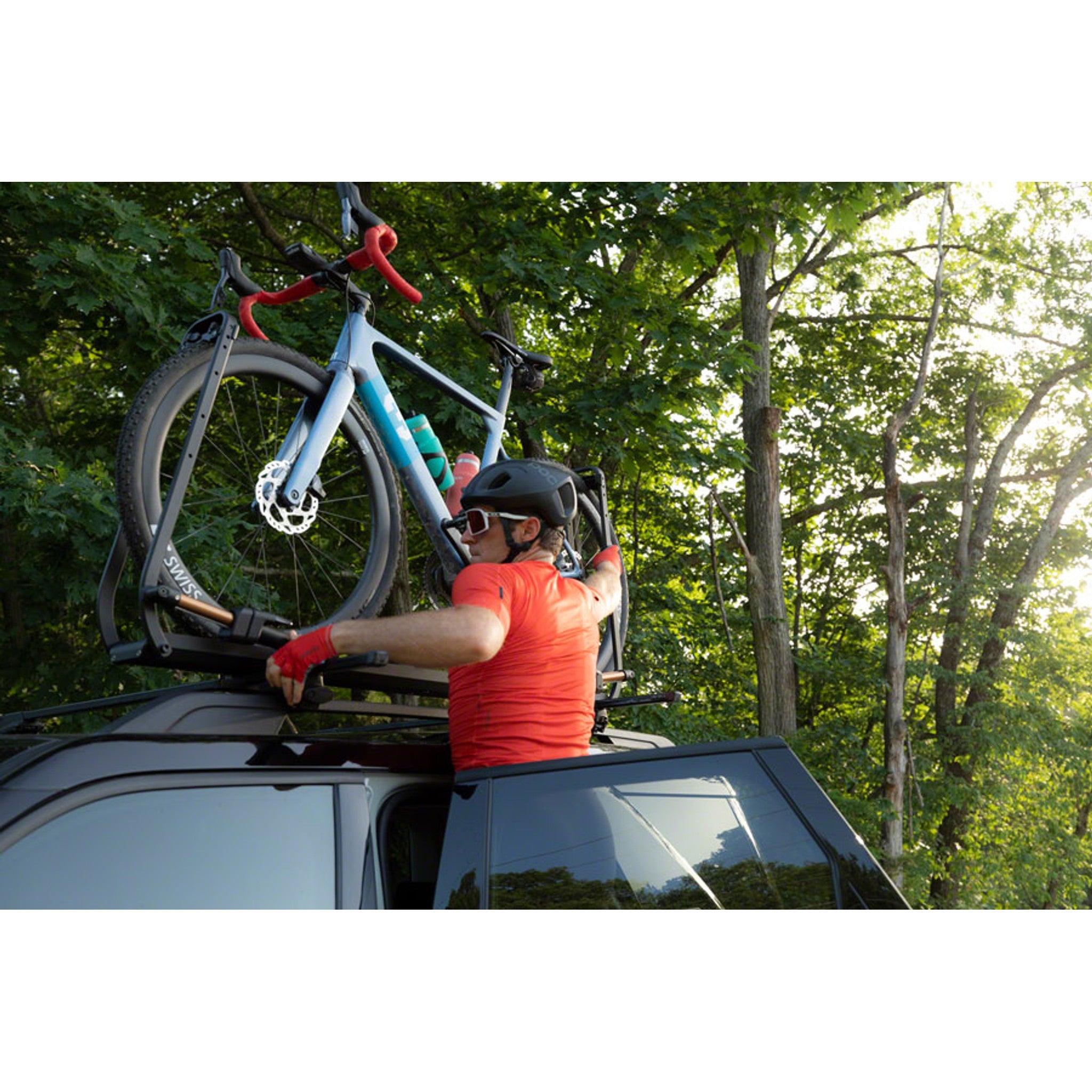 Piston SR Dual Ratchet Roof Bike Carrier - 1 Bike, Kashima Coat, Sandy Black