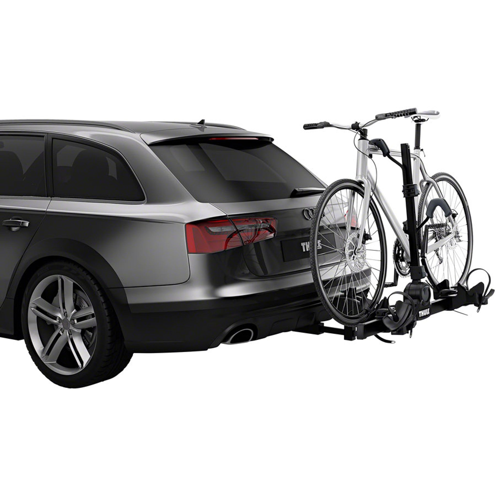 DoubleTrack Pro XT Hitch Bike Rack - 1.25"/2" Receiver, 2-Bike, Black