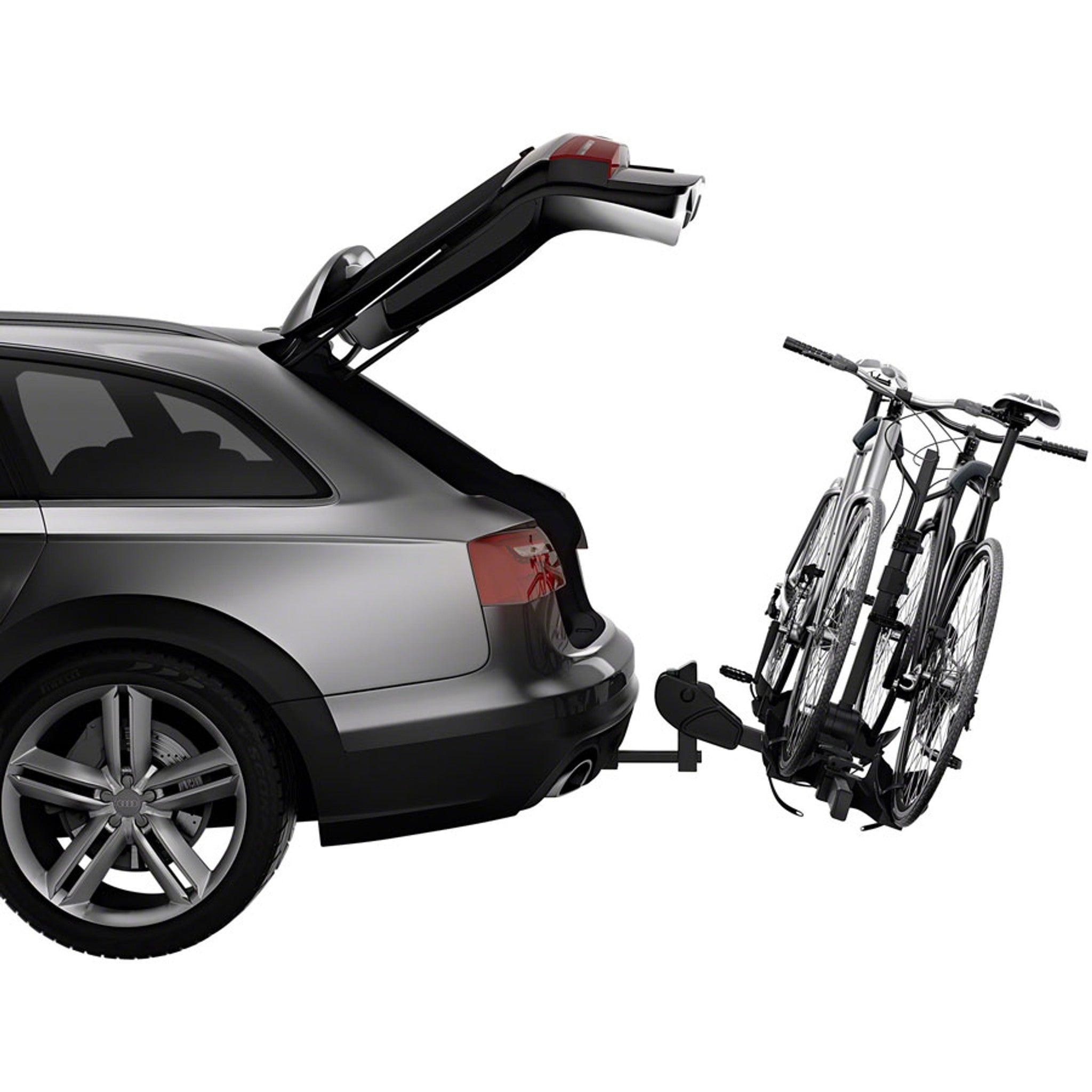 DoubleTrack Pro XT Hitch Bike Rack - 1.25"/2" Receiver, 2-Bike, Black