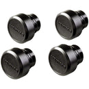 Yakima Round End Caps: Black, Set of 4