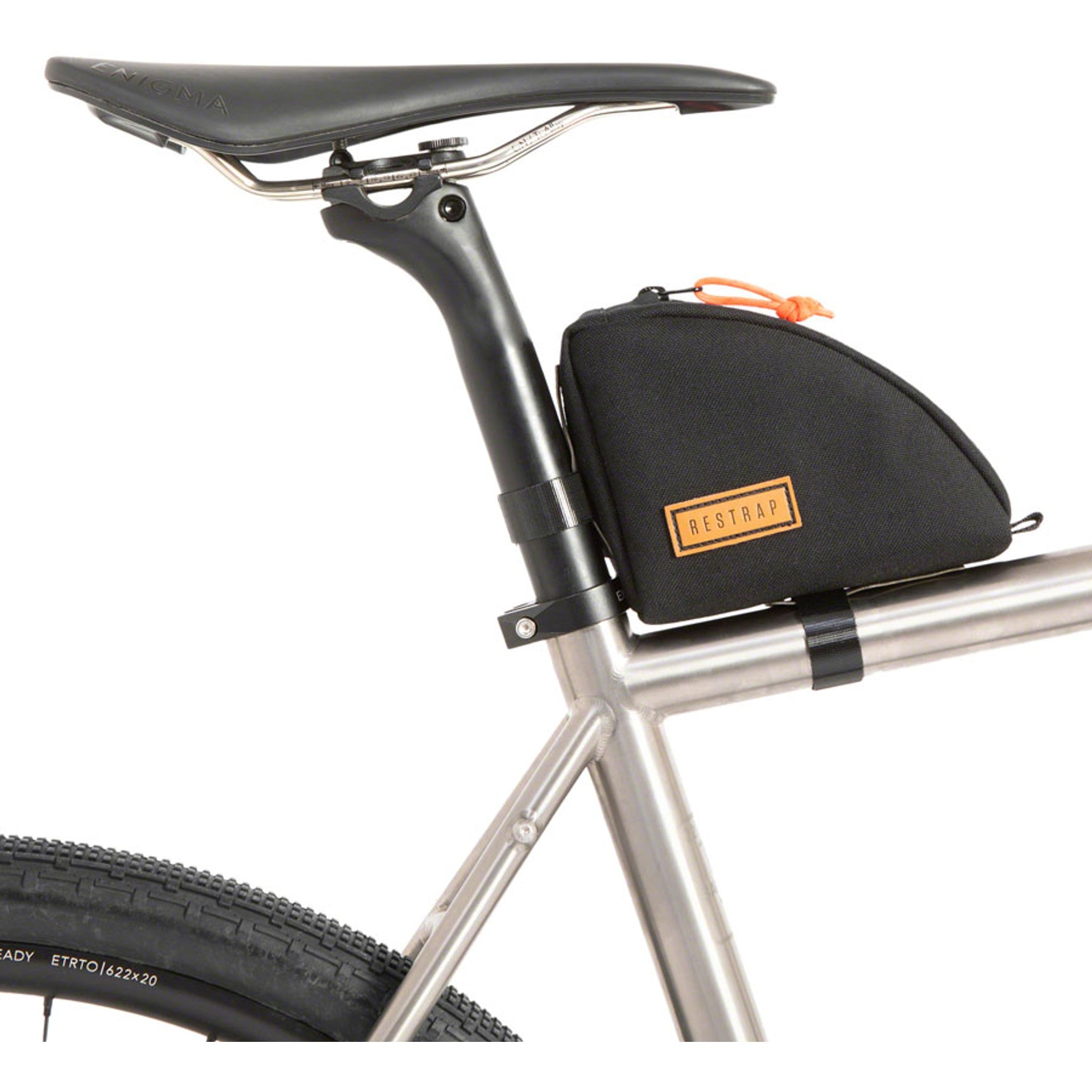 Restrap Rear Top Tube/Seatpost Bag - Black