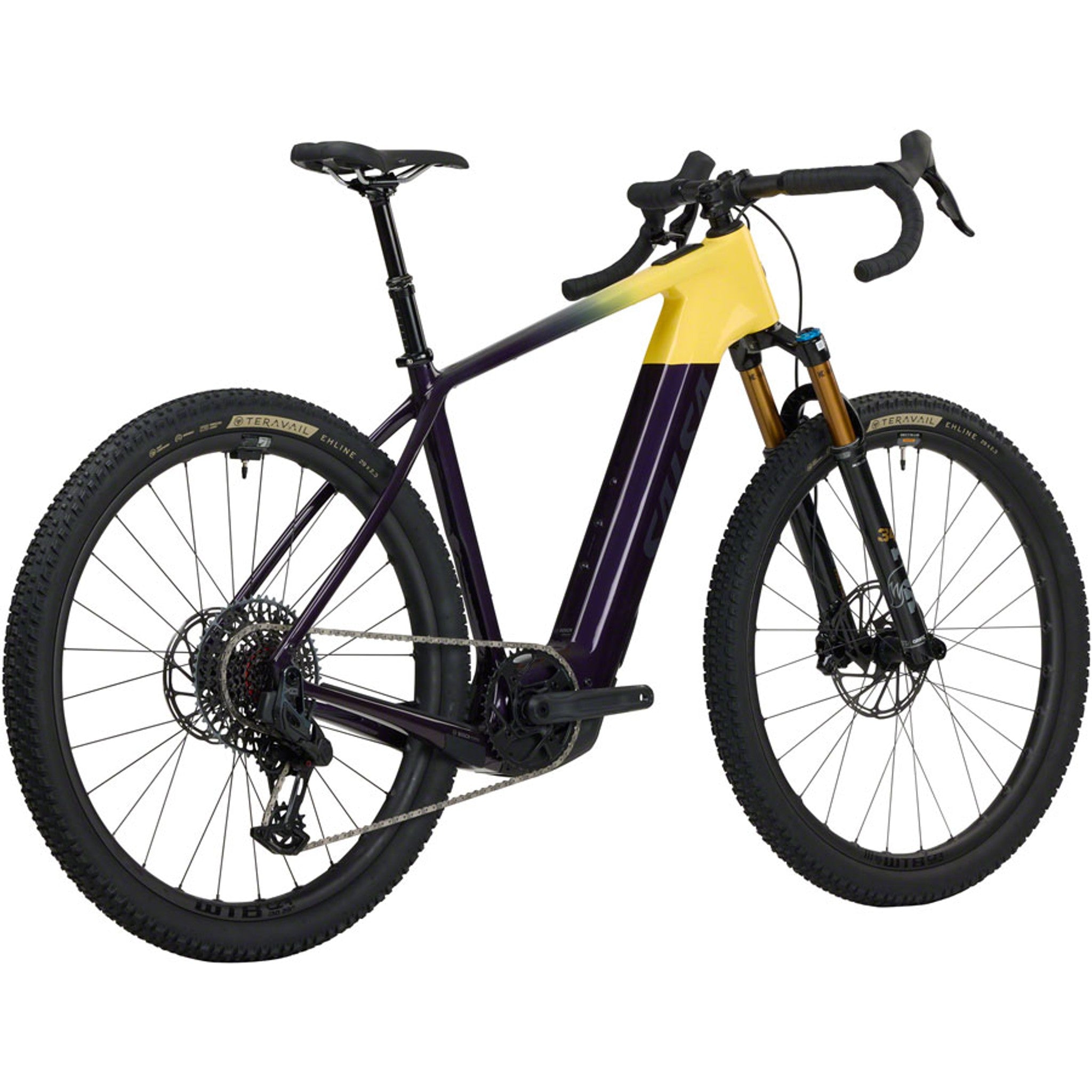 Tributary C Force XO AXS Transmission SUS Ebike - Amethyst/Yellow
