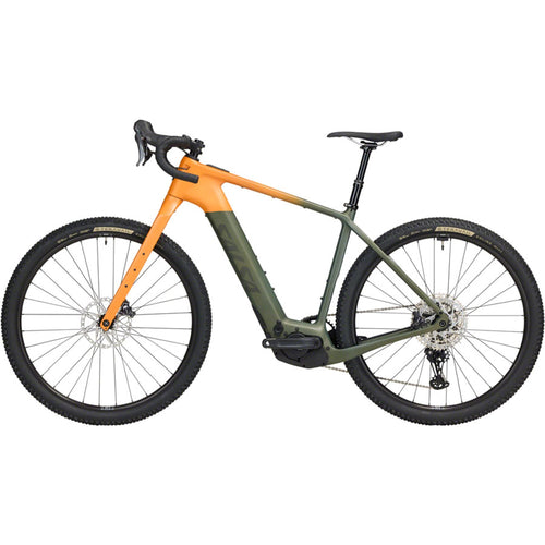 Tributary C GRX 820 Ebike - Dark Pine/Terra Orange