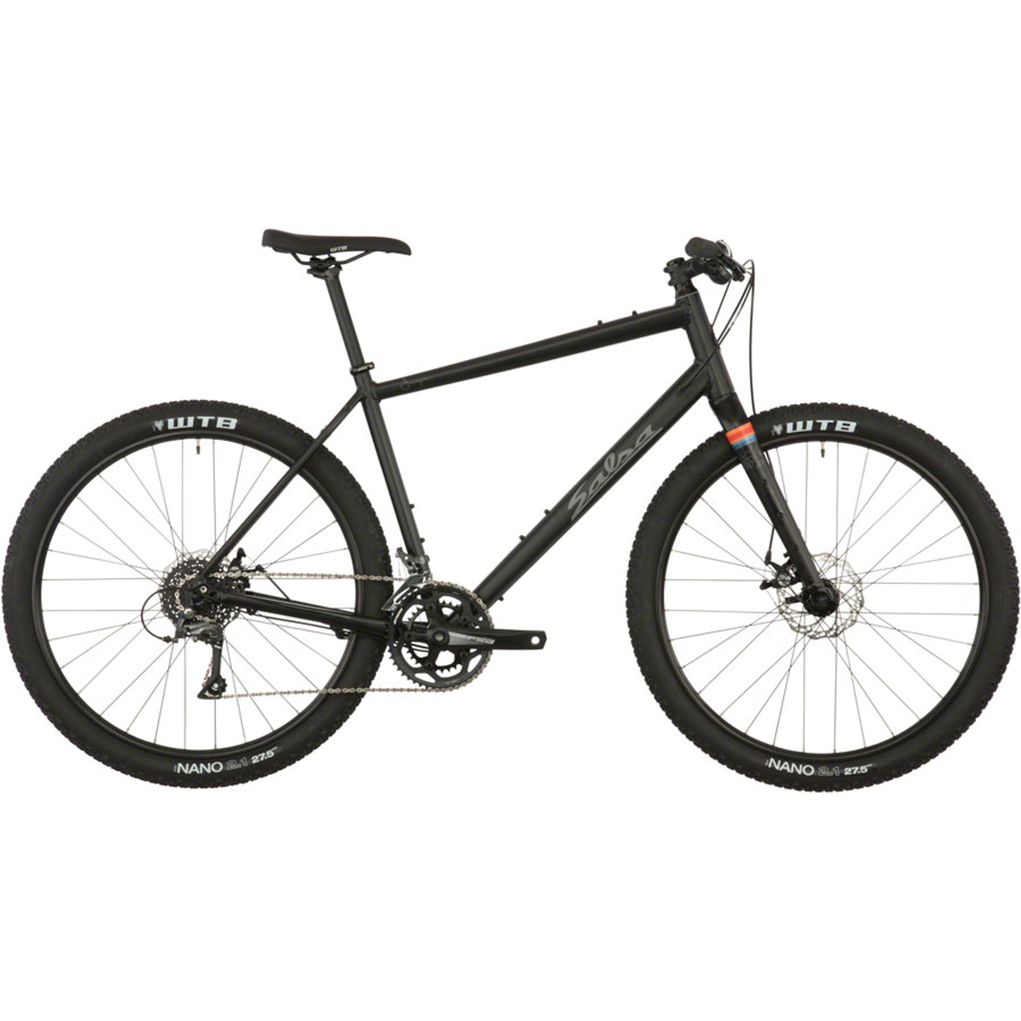 Salsa Journeyman Flat Bar Claris 650 Bike - 650b, Aluminum, Black, X-Small