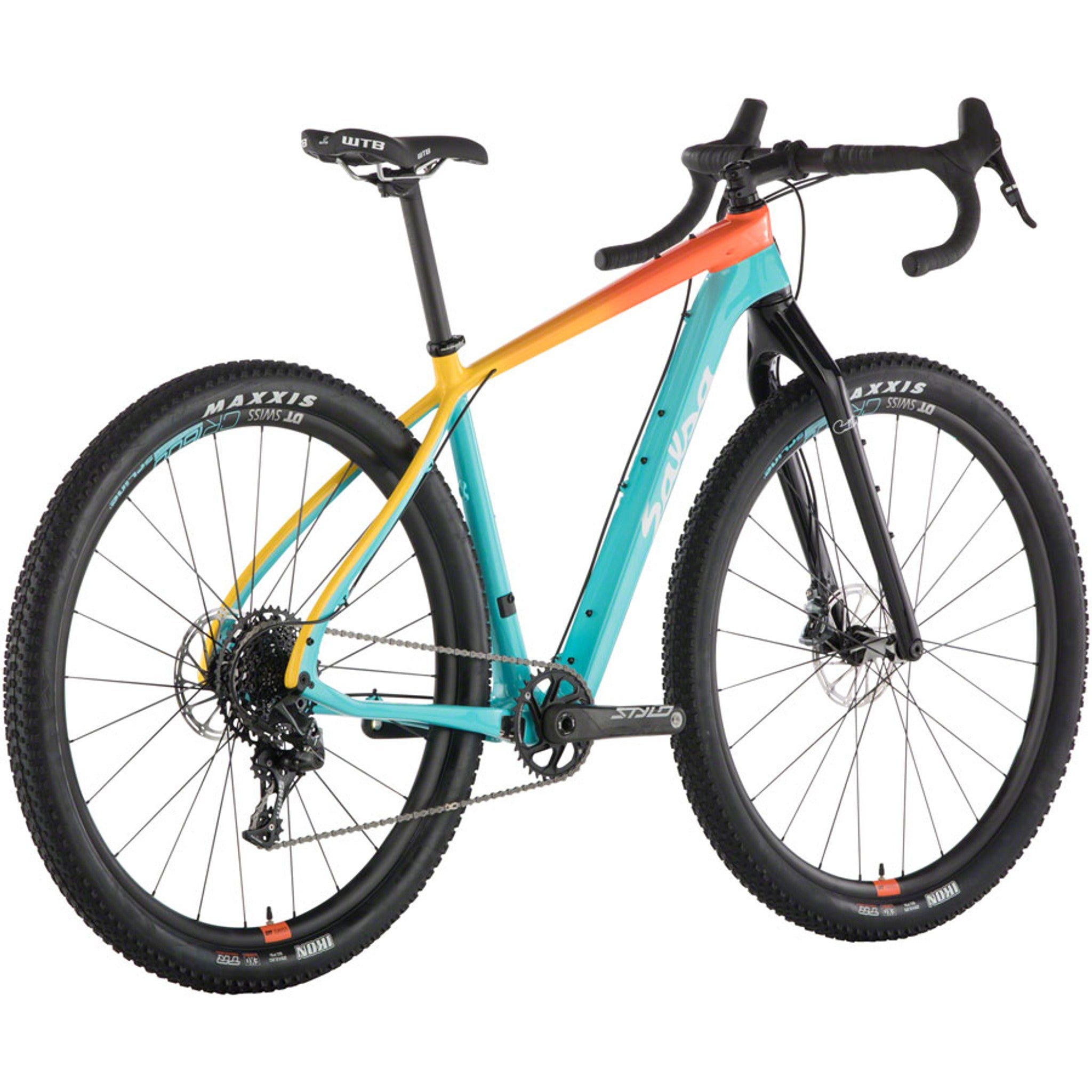 Salsa Cutthroat Force 1 Bike - 29", Carbon, Teal/Orange Fade, X-Large
