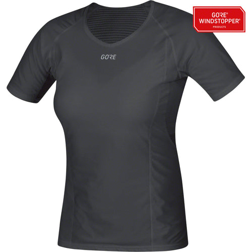 M Windstopper Base Layer Shirt - Black, Women's, Large