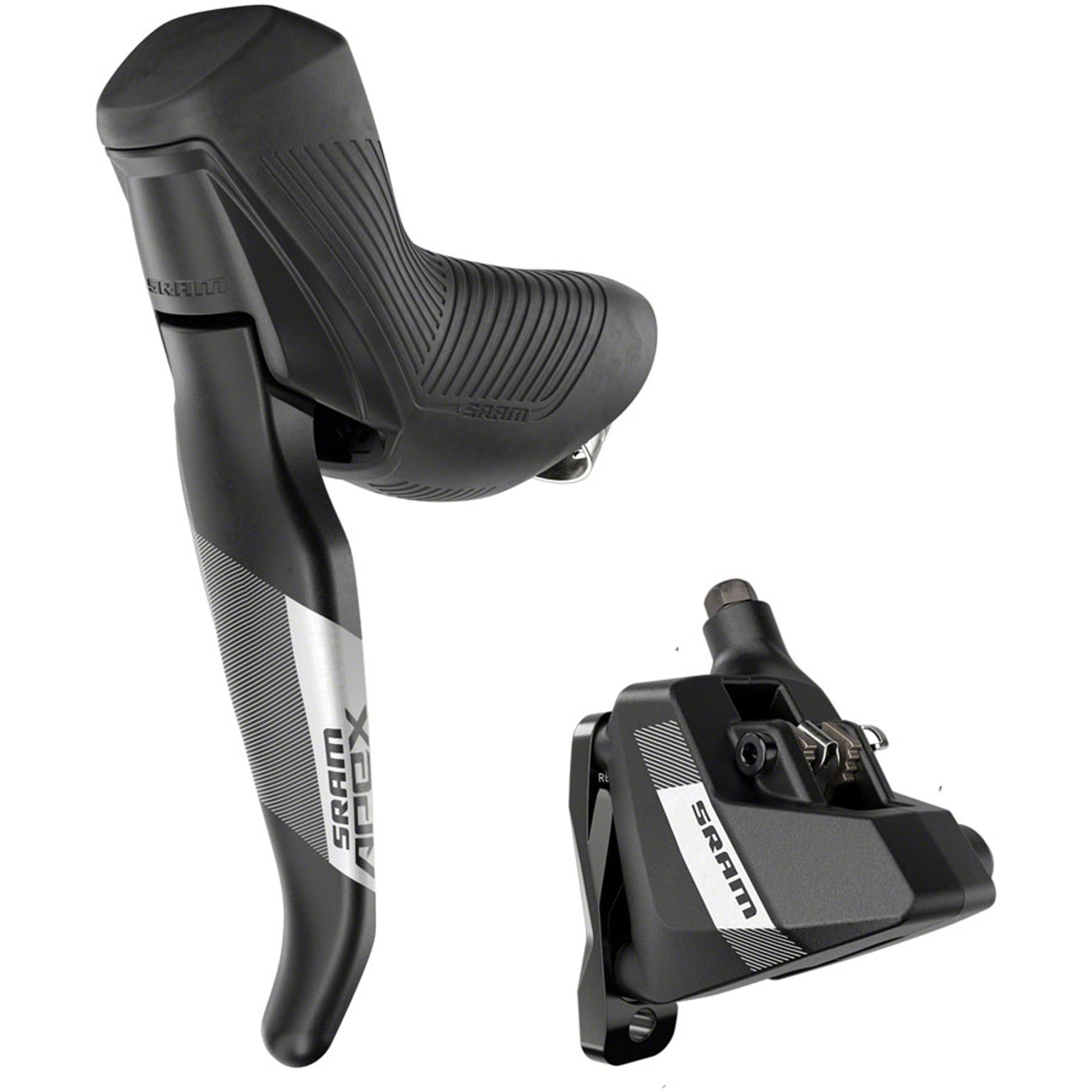 SRAM Apex Disc Brake and Lever - Left/Rear, Flat Mount, 2-Piston, 20mm Offset, Black, A1