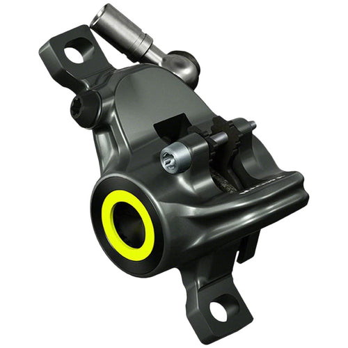 MT8 SL Disc Brake Caliper - Front or Rear, Post Mount, 2-Piston, Gray/Red/Yellow