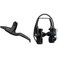 HS11 Linear Pull Brake and Lever - Front or Rear, 4-Finger Lever, Black