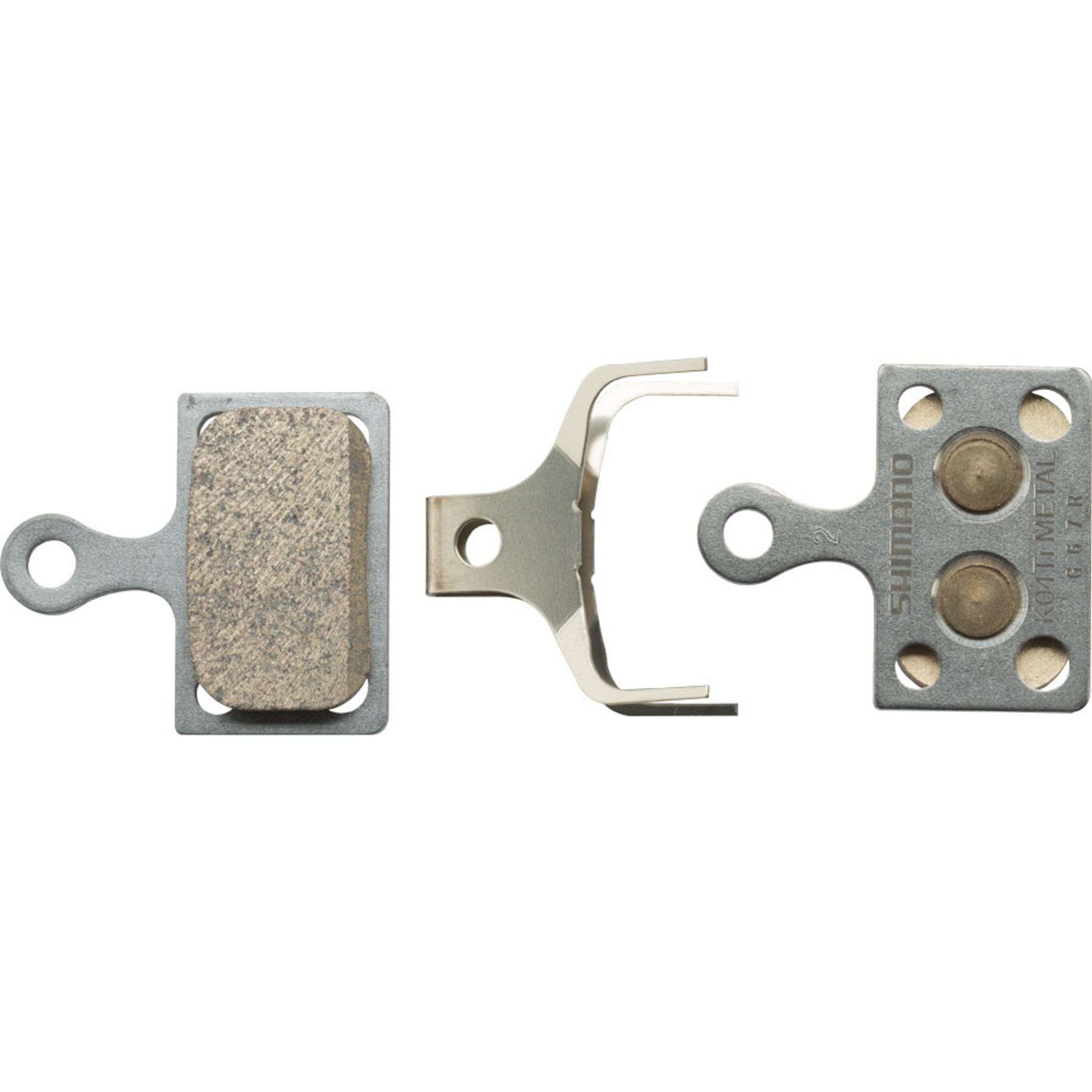 K04Ti-MX Disc Brake Pads and Spring - Metal Compound, Titanium Back Plate, One Pair