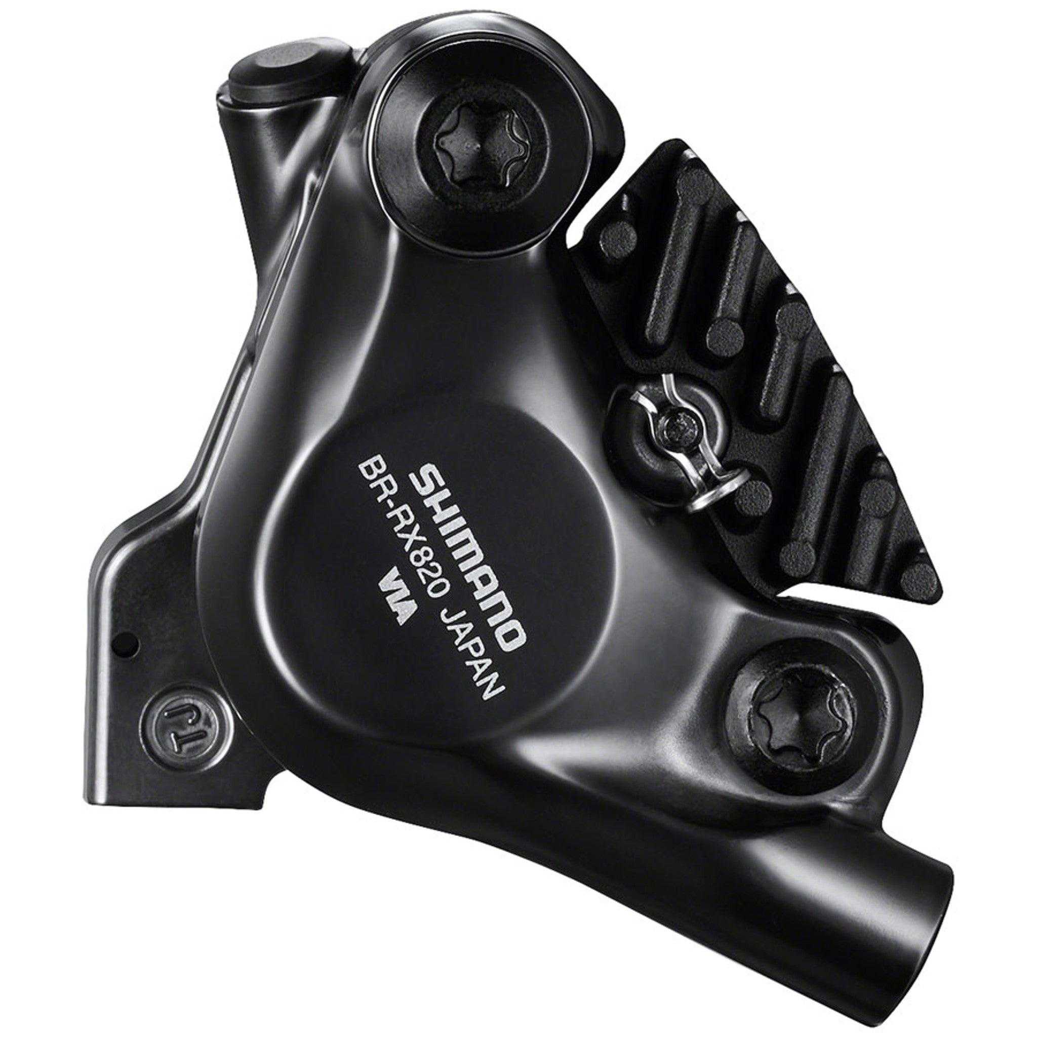Shimano GRX BR-RX820 Hydraulic Disc Brake Caliper - Front, Flat-Mount, W/Bracket for 140/160mm Rotor (Assembled for 160mm)
