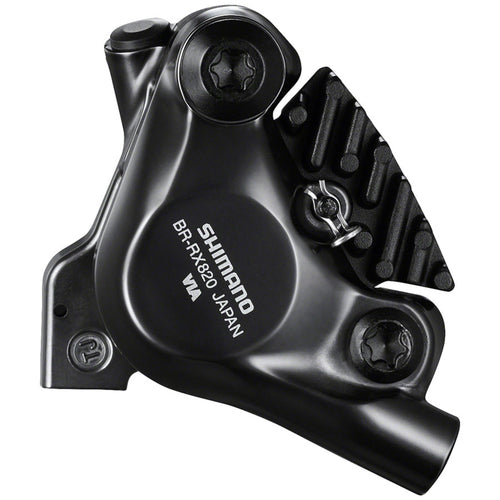 Shimano GRX BR-RX820 Hydraulic Disc Brake Caliper - Front, Flat-Mount, W/Bracket for 140/160mm Rotor (Assembled for 160mm)