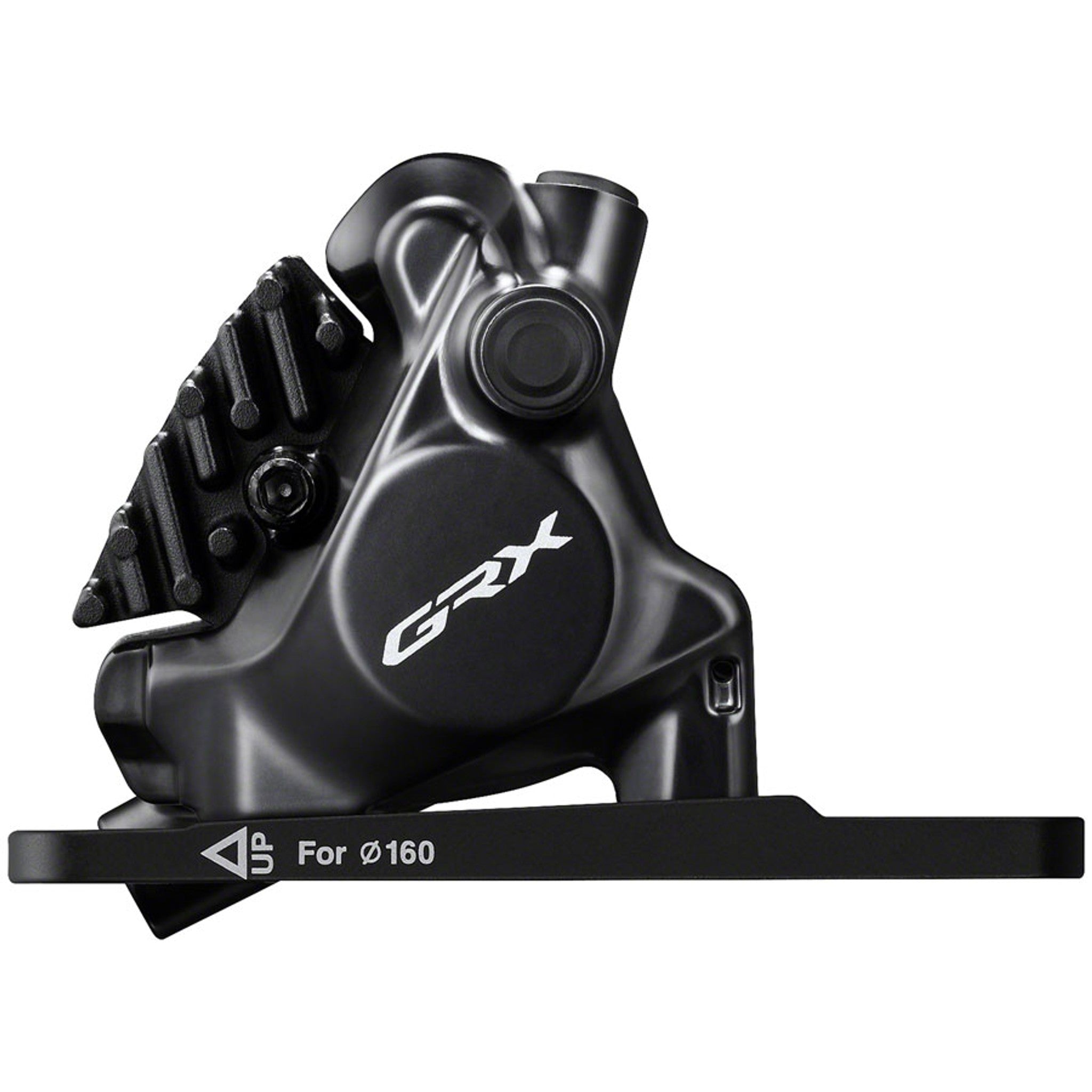 Shimano GRX BR-RX820 Hydraulic Disc Brake Caliper - Front, Flat-Mount, W/Bracket for 140/160mm Rotor (Assembled for 160mm)
