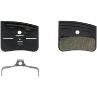 Shimano P03A-RF Disc Brake Pads and Springs - Resin Compound, Finned Aluminum Back Plate, One Pair