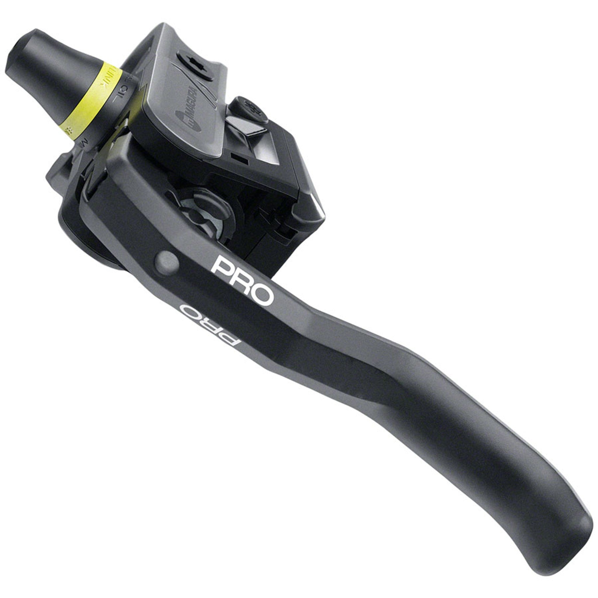 Gustav Pro Disc Brake and Lever - Front or Rear, Post Mount, 4-Piston, Black/Anthracite Gray