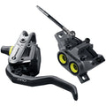 Gustav Pro Disc Brake and Lever - Front or Rear, Post Mount, 4-Piston, Black/Anthracite Gray