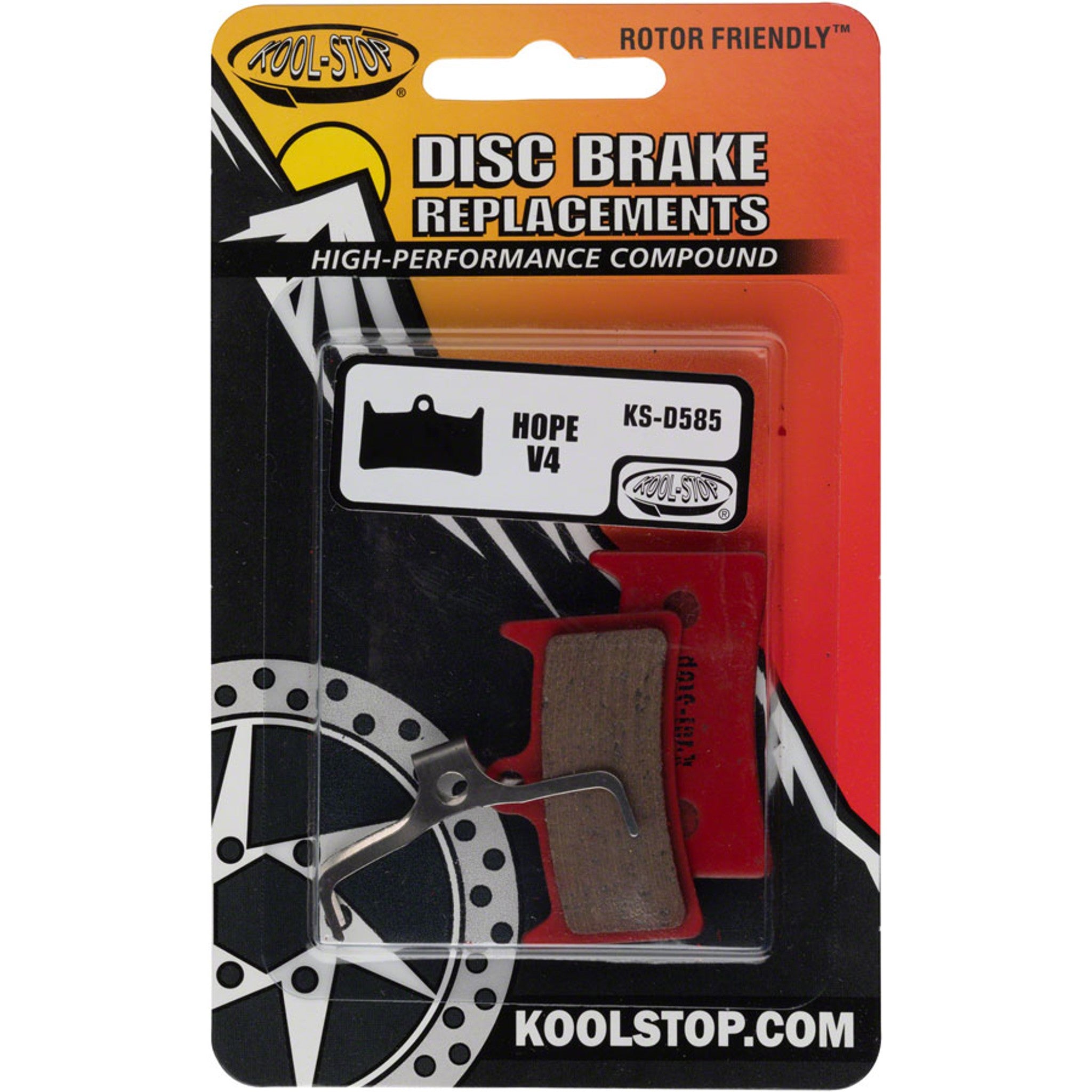 Hope V4 Disc Brake Pads - Organic, Steel