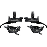 Shimano Deore XT M8200/8220 Disc Brake Upgrade Kit - Right and Left BL-M8200 Levers, Post Mount, Front and Rear BR-M8220 4-Piston Calipers