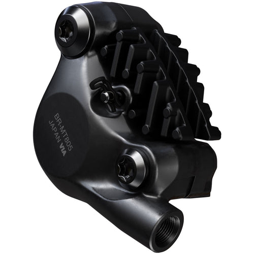 Shimano BR-MT805 XC Disc Brake Caliper - Rear, Flat Mount, 2-Piston, Includes K04S Metal Pads