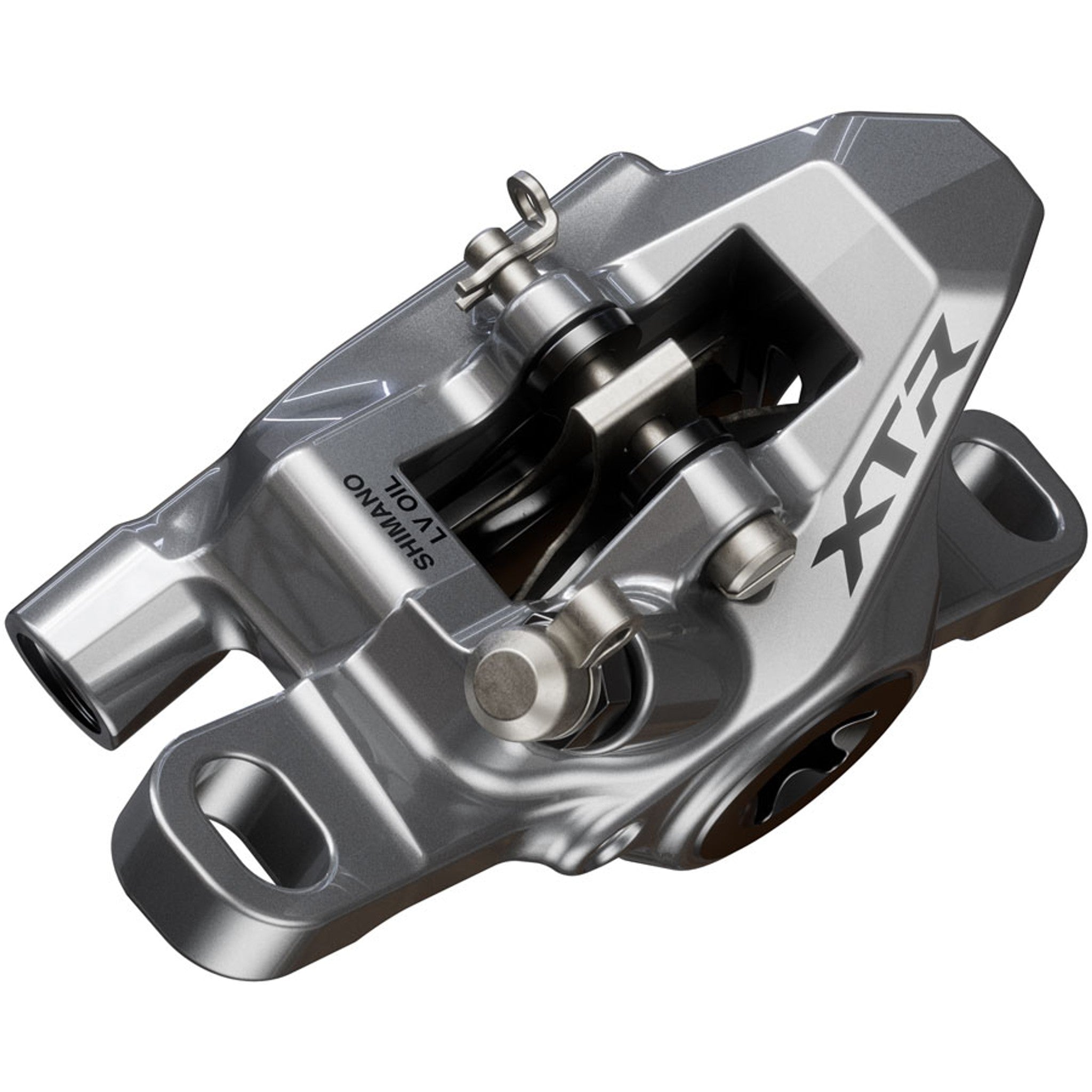 Shimano XTR BR-M9200 XC Disc Brake Caliper - Front or Rear, Post Mount, 2-Piston, Includes K04TI Metal Pads