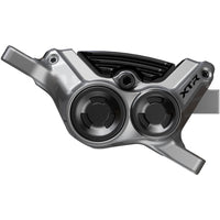 Shimano XTR BR-M9220 Enduro Disc Brake Caliper - Front or Rear, Post Mount, 4-Piston, Includes P04C-MF Finned Metal Pads