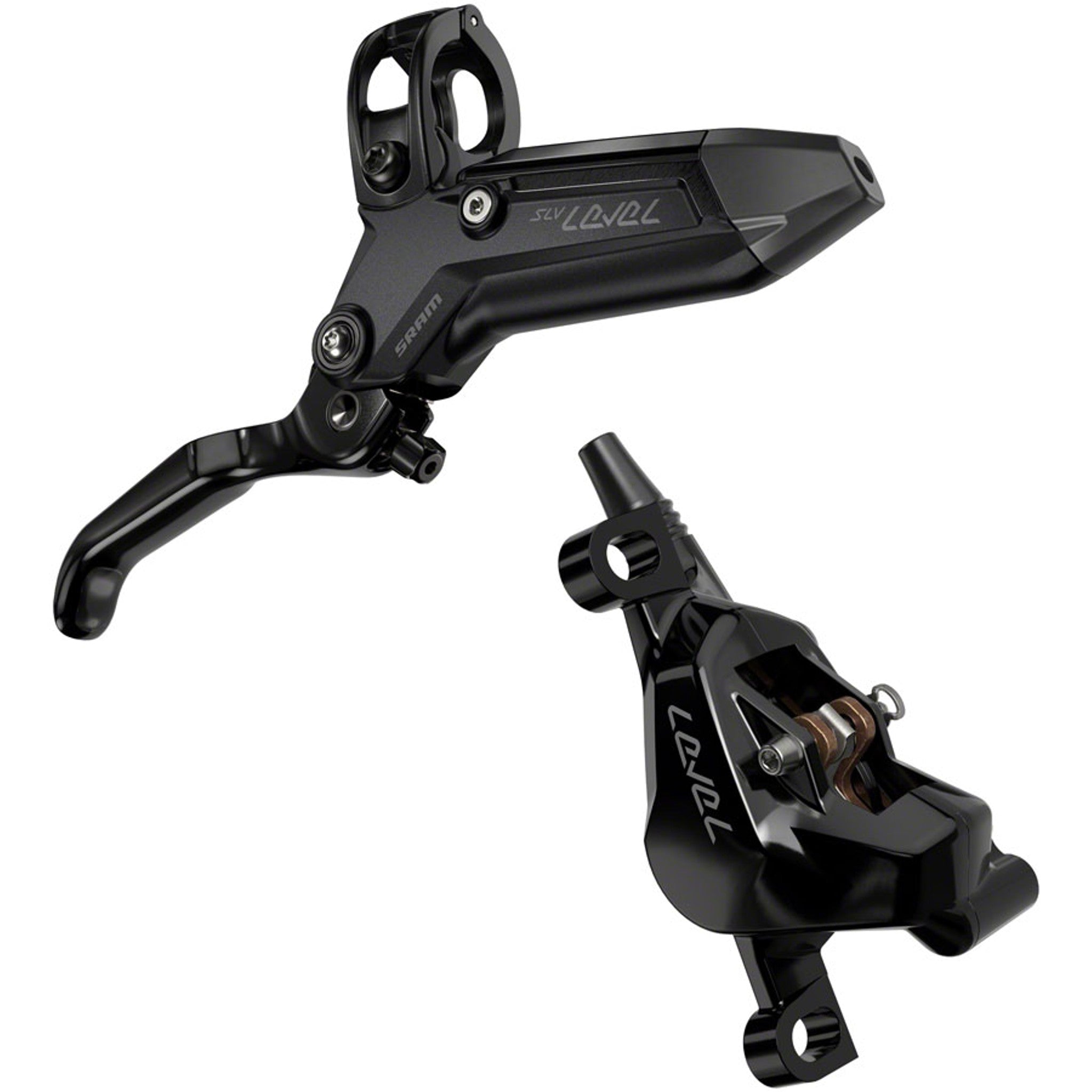 Level Silver Stealth 2-Piston Disc Brake and Lever
