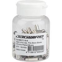 5mm to 4mm Step Down Open End Caps Bottle of 100, Chrome Plated