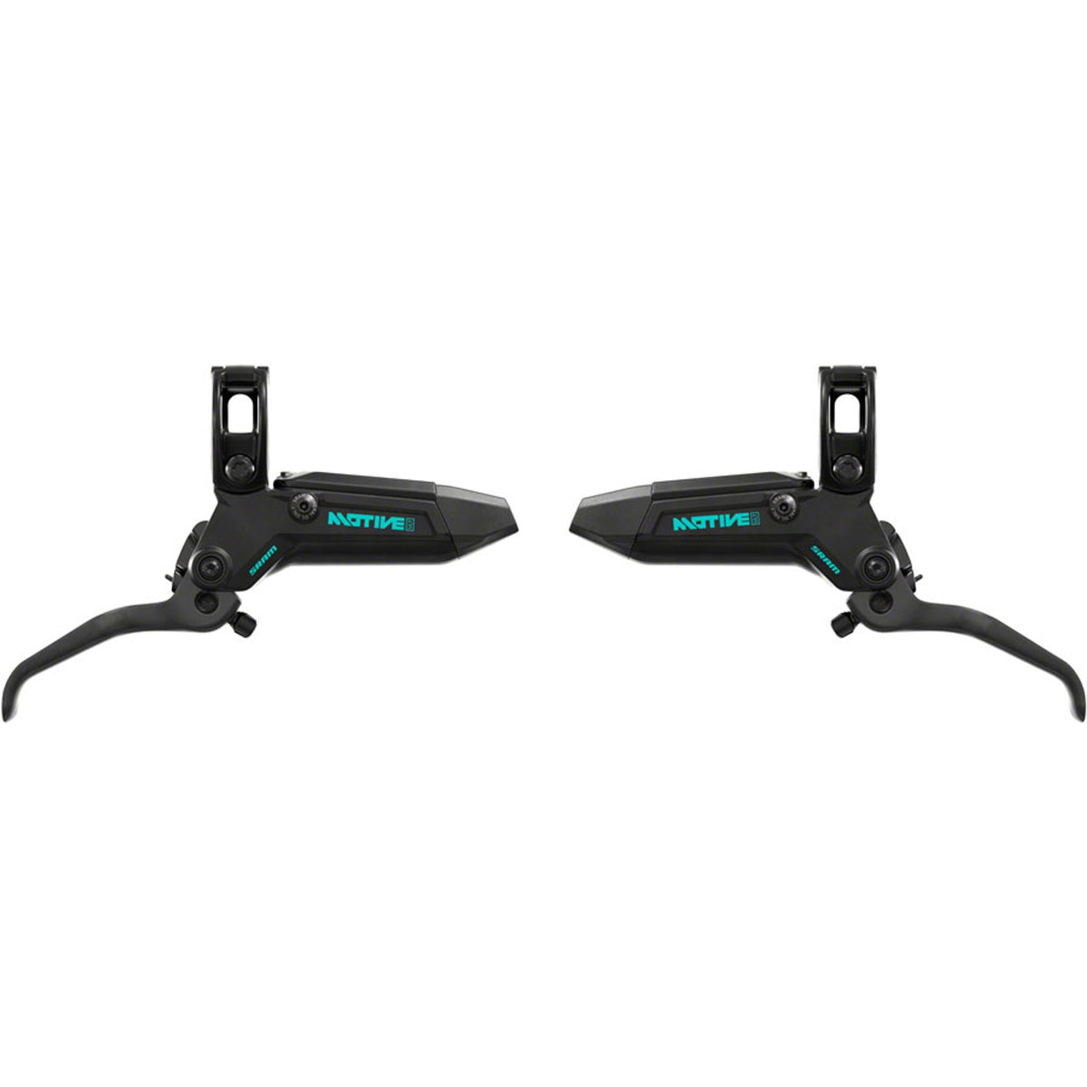 Motive Ultimate Stealth Expert Disc Brake Kit - Front/Rear Levers, Front/Rear Teal Splatter Calipers, Adapters, Rotors, Bleed Kit, A1
