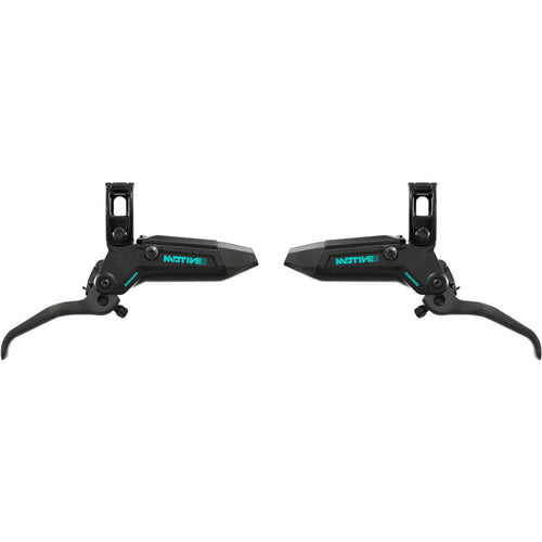 Motive Ultimate Stealth Expert Disc Brake Kit - Front/Rear Levers, Front/Rear Teal Splatter Calipers, Adapters, Rotors, Bleed Kit, A1