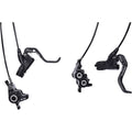 MT Trail Sport Disc Brake Set - Front and Rear, Hydraulic, Post Mount, Black/White