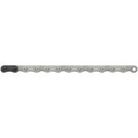 XX Eagle T-Type Flattop Chain - 12-Speed, 126 Links, Hollow Pin, Includes PowerLock Connector, PVD Coated, Silver