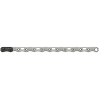 XX SL Eagle T-Type Flattop Chain - 12-Speed, 126 Links, Hollow Pin, Includes PowerLock Connector, PVD Coated, Silver