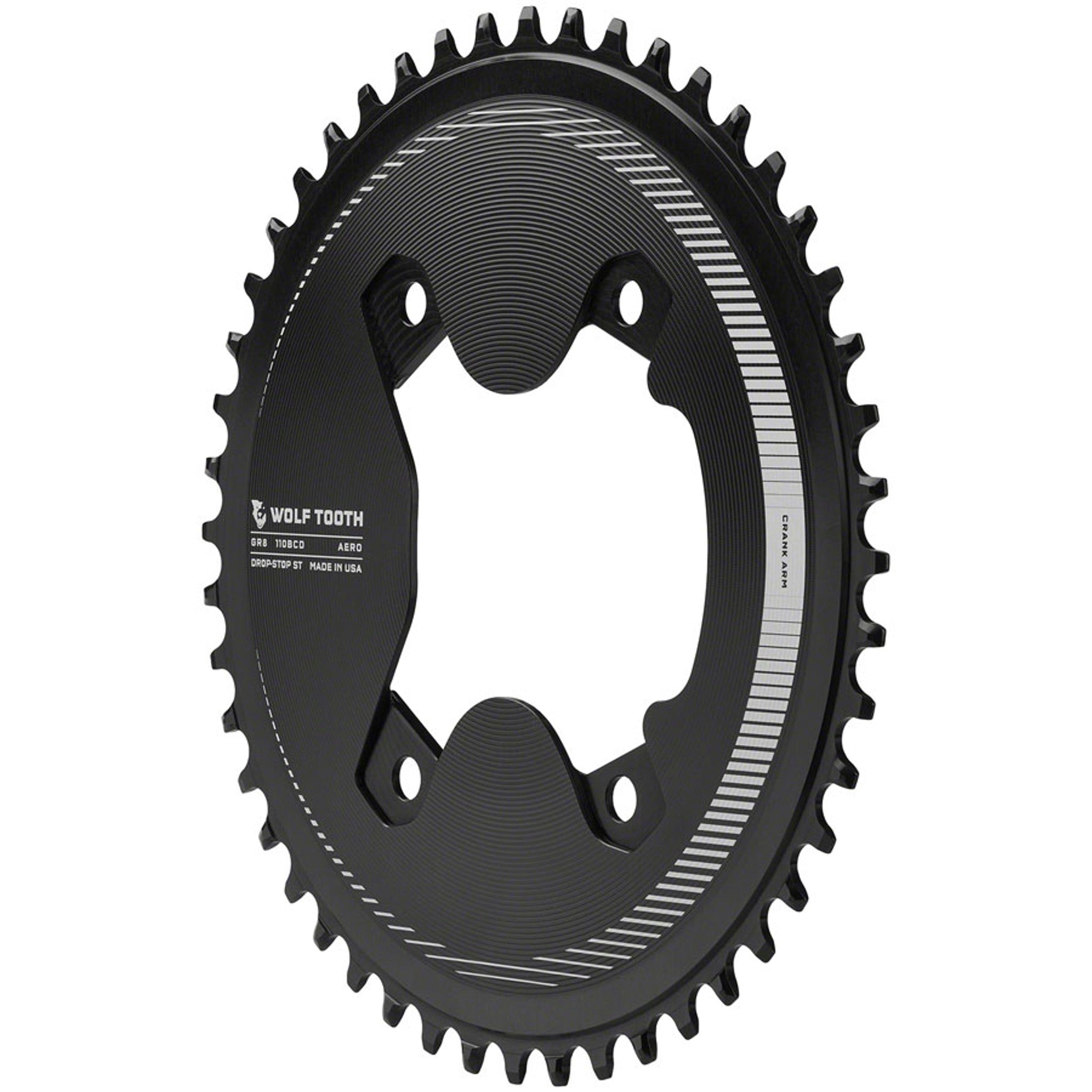 110 Asymmetrical BCD Aero Chainrings for 12-Speed Shimano GRX 800 Series