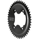 Elliptical Aero 110 Asymmetric BCD Chainring - 46t, 110 Asymmetric BCD, 4-Bolt, Drop-Stop ST, For Shimano GRX 800 Series, Black