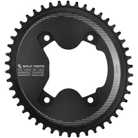 Elliptical Aero 110 Asymmetric BCD Chainring - 46t, 110 Asymmetric BCD, 4-Bolt, Drop-Stop ST, For Shimano GRX 800 Series, Black