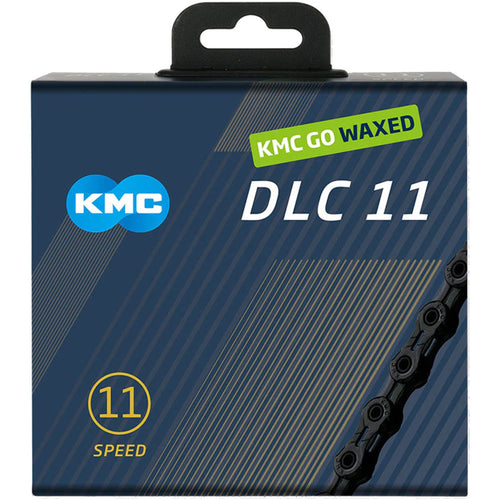 KMC DLC 11 Waxed Chain - 11-Speed, 118 Links, Black