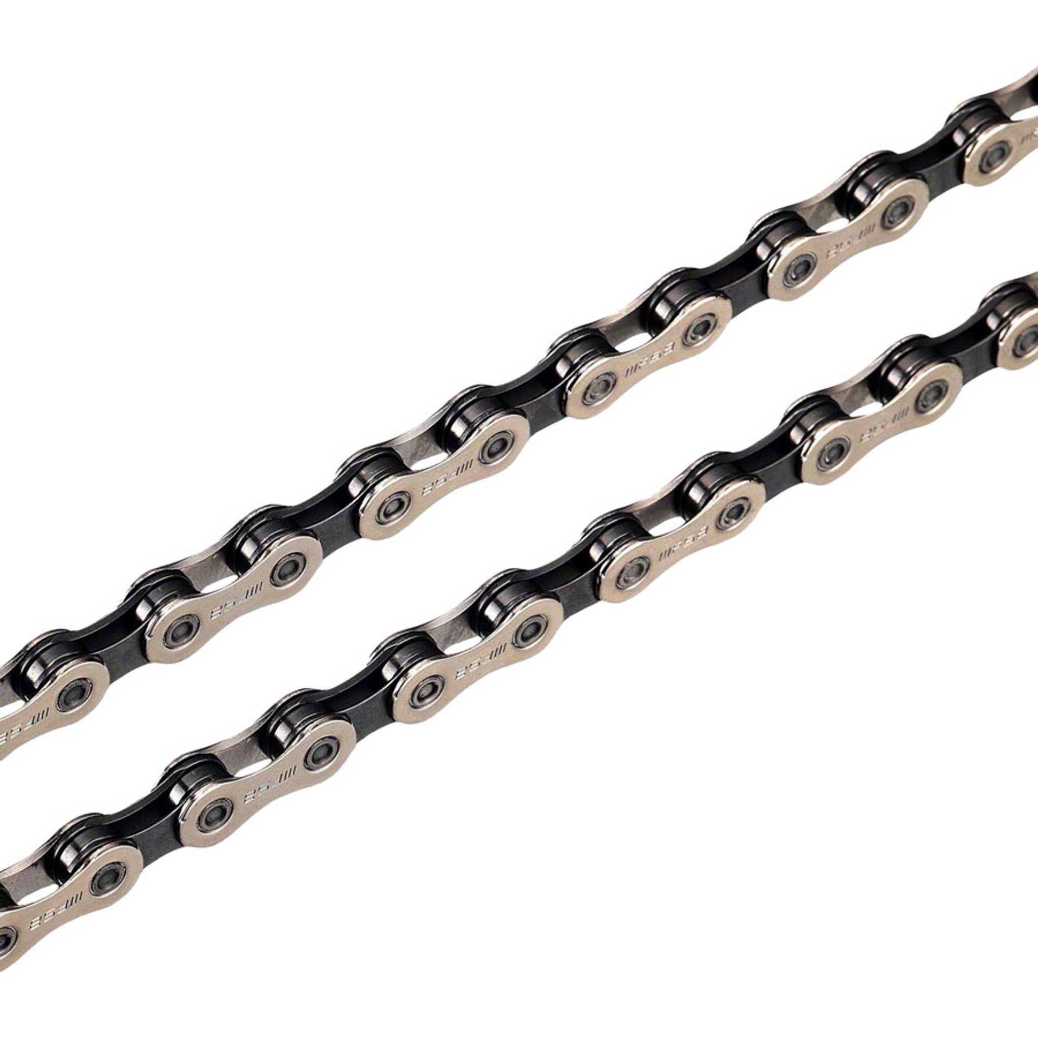 Ebike Chain - 11- Speed, 124 Links, Silver/Black