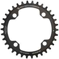 Wolf Tooth 102 BCD Chainring - 32t, 102 BCD, 4-Bolt, Drop-Stop A, For Shimano XTR M960 Cranks, Black