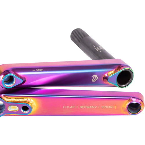 Spire 2-Piece Crankset - 160mm, RHD/LHD, 22mm Spindle, Satin Oilslick