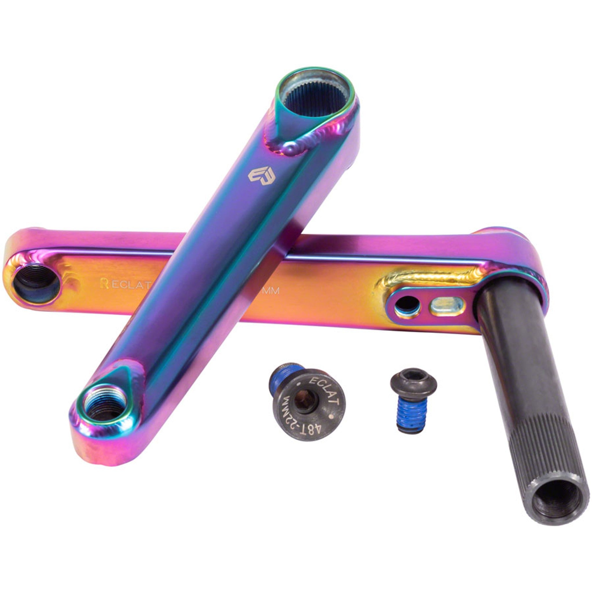 Spire 2-Piece Crankset - 160mm, RHD/LHD, 22mm Spindle, Satin Oilslick