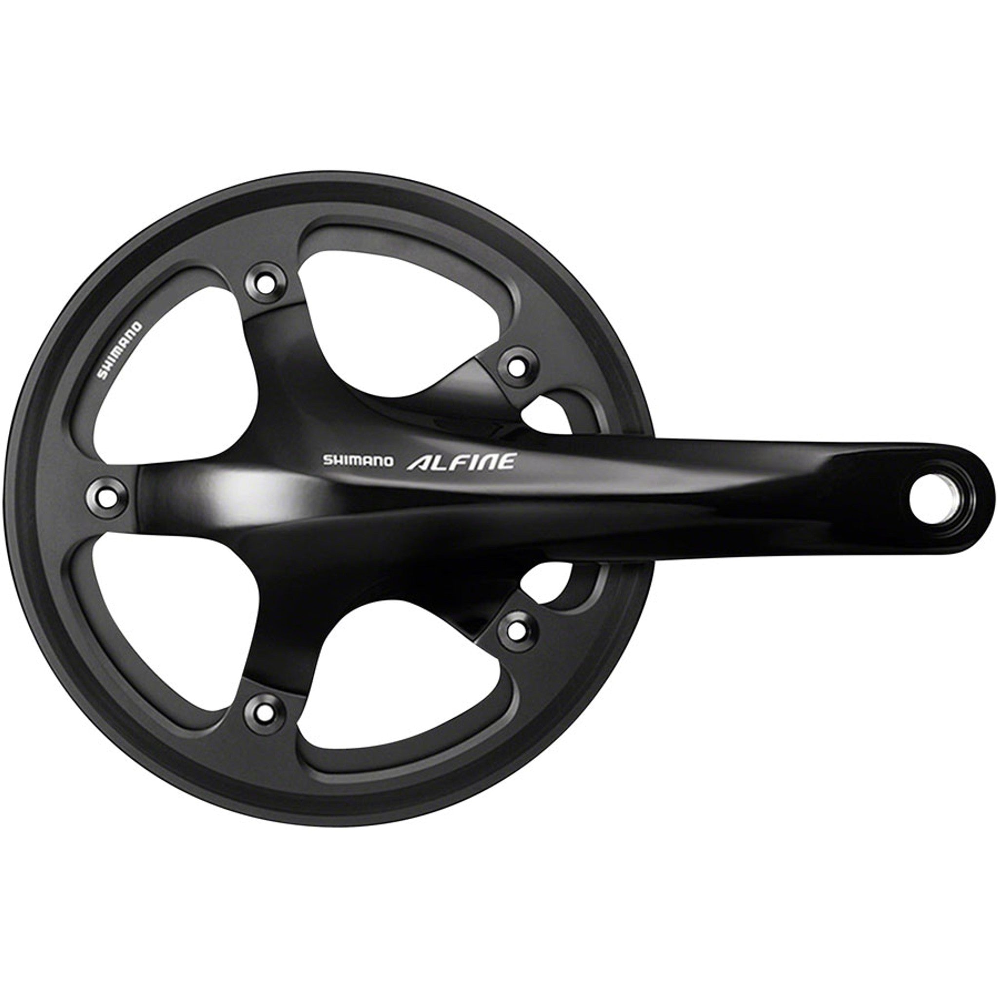 Alfine FC-S501 Crankset - 170mm, 8/9-Speed, 130BCD, 39t, 24mm Hollow Spindle, Includes BSA Bottom Bracket, Black