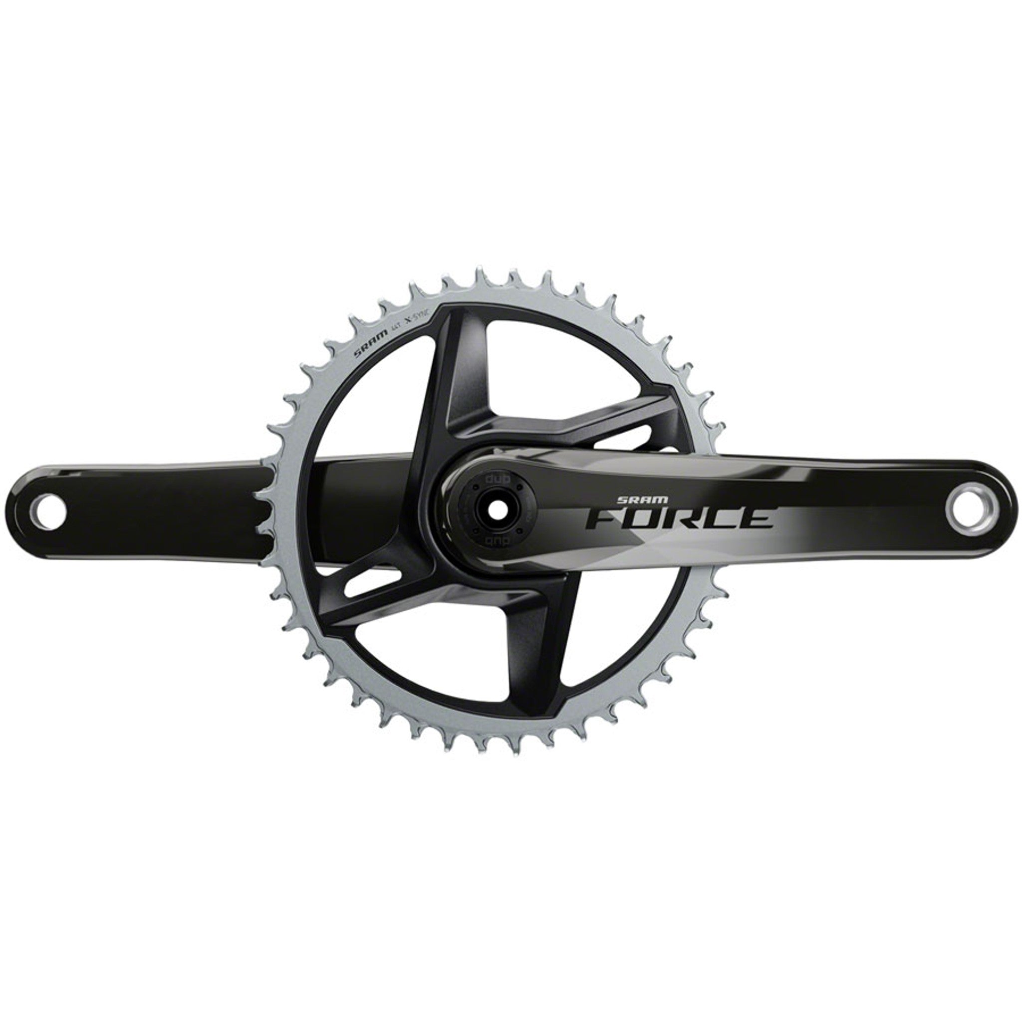 Force 1 AXS Wide Crankset - 170mm, 12-Speed, 40t, 8-Bolt Direct Mount, DUB Spindle Interface, Gloss Natural Carbon, D1