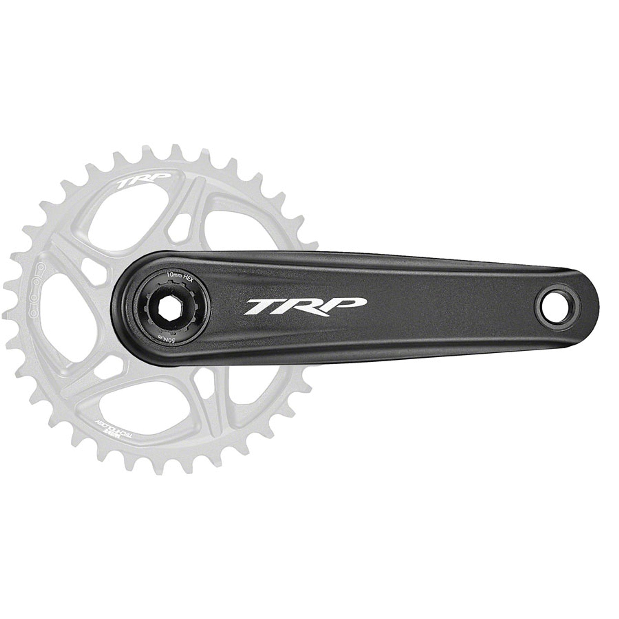 CK-8070 DH Crankset - 165mm, 7-Speed, For 83mm DH Frame BB, DM CINCH Chainring Interface, 30mm Spindle, Sandblasted Black