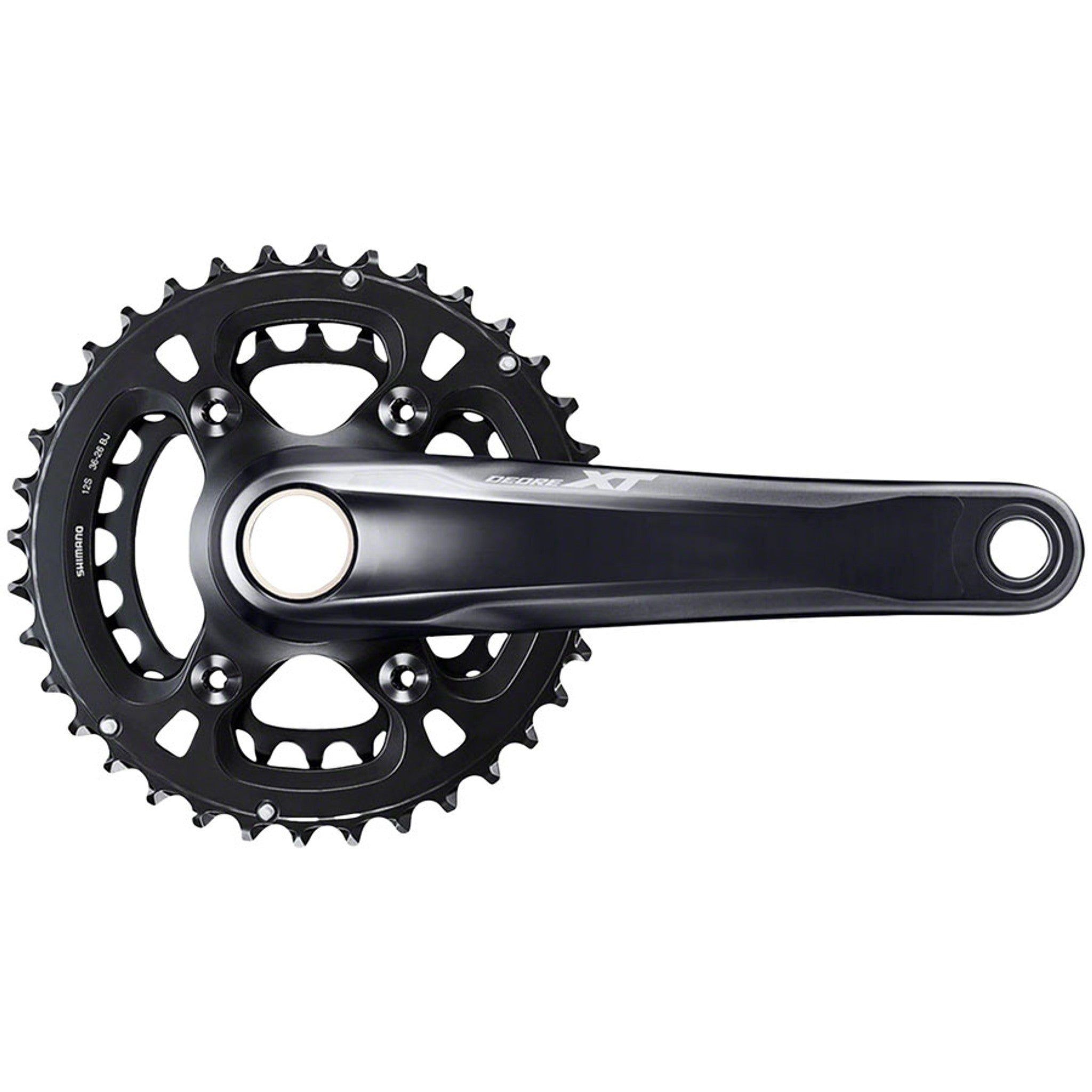 Deore XT FC-M8100-2 Crankset - 175mm, 12-Speed, 36/26t, Direct Mount, Hollowtech II Spindle Interface, Black