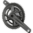 Omega AGX 2x Crankset - 172.5mm, 11-Speed, 50/34t, DM/90 BCD, 19mm MegaExo Spindle, N11, Black