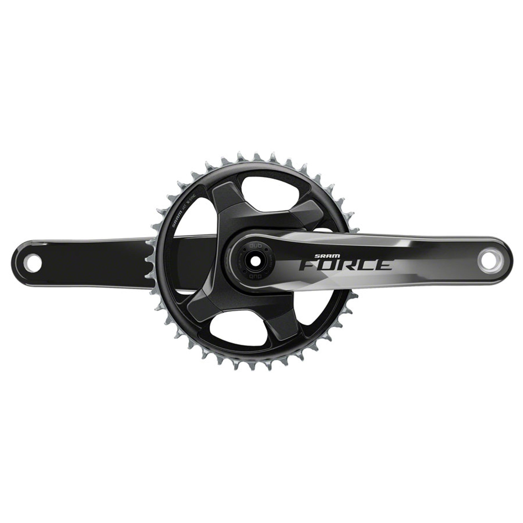 Force 1 AXS Crankset - 172.5mm, 12-Speed, 40t, 107 BCD, Cannondale Ai, DUB Spindle Interface, Gloss Carbon, D1