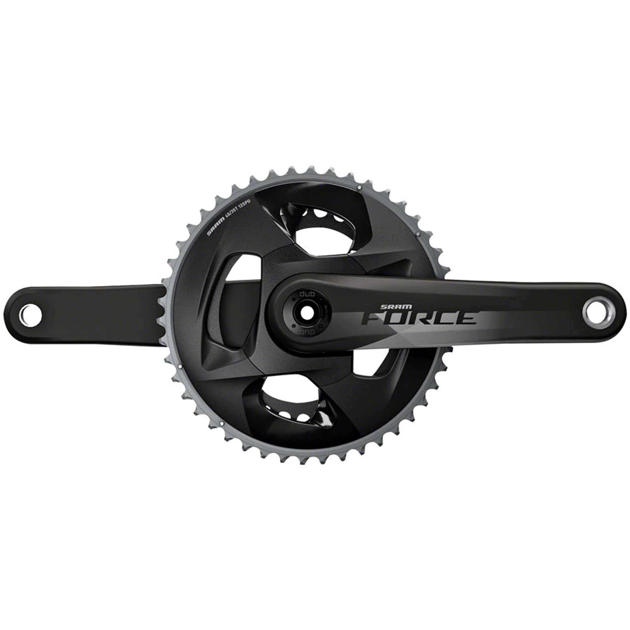 Force AXS Crankset - 172.5mm, 12-Speed, 46/33t, Direct Mount, Cannondale Ai, DUB Spindle Interface, Natural Carbon, D1