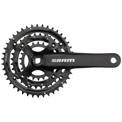 S-600 Crankset - 175mm, 8-Speed, 42/32/22t, 104/64 BCD, Square Taper JIS Spindle Interface, Black