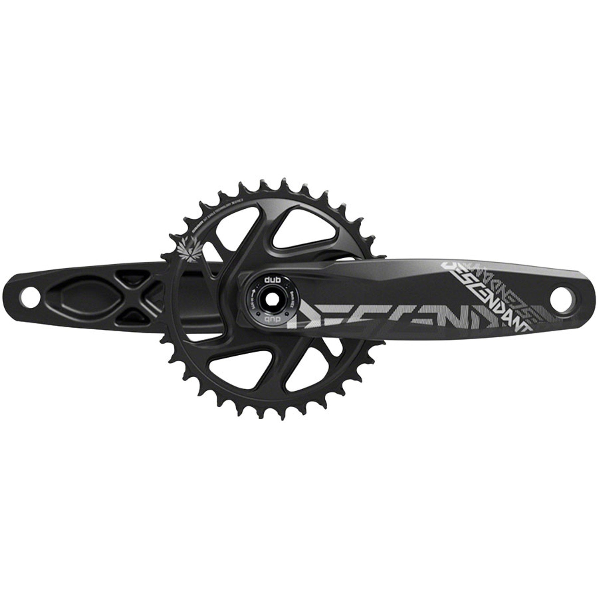 TruVativ Descendant All Downhill Crankset - 165mm, 10/11-Speed, 34t, Direct Mount, DUB Spindle Interface, Black, B1